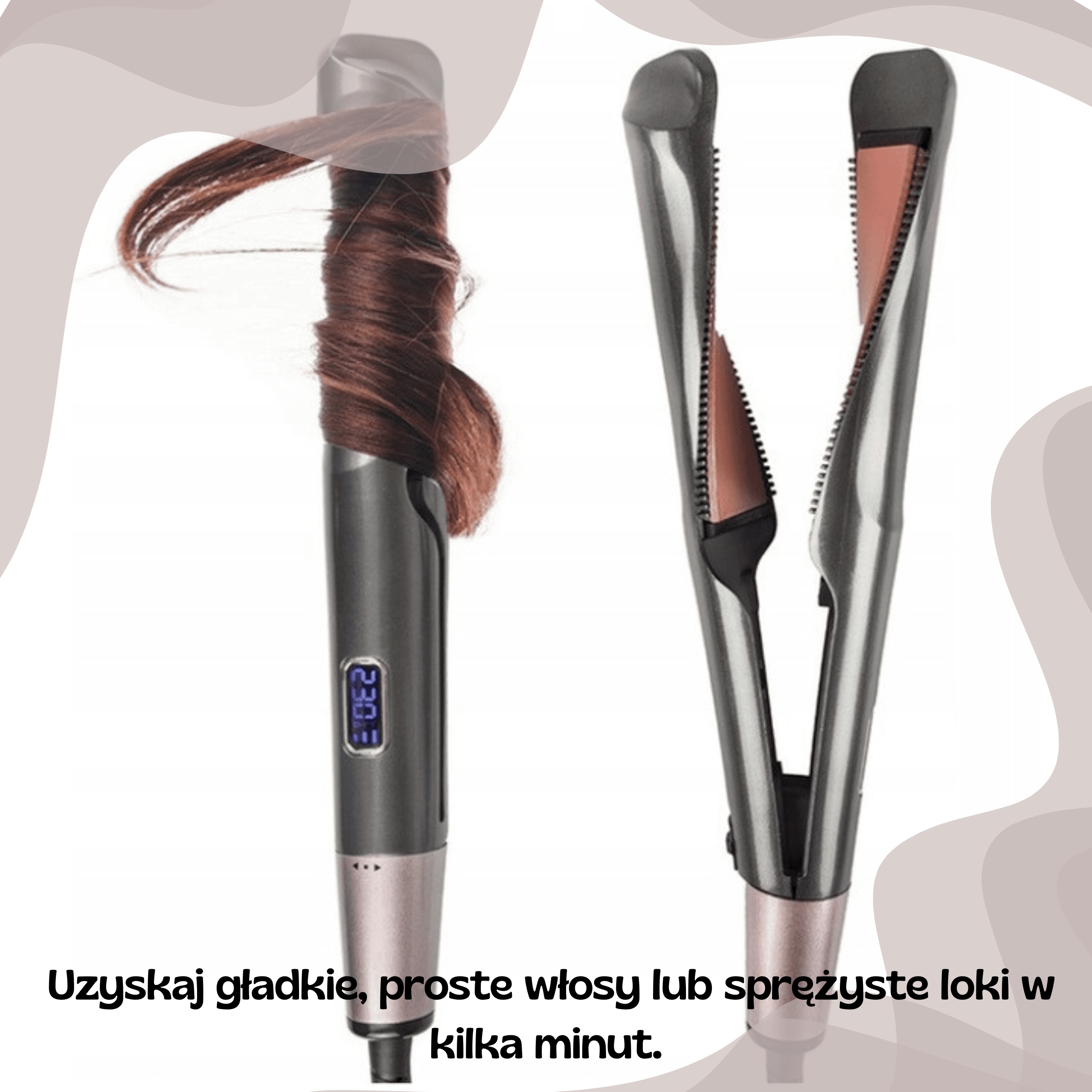 GlamStyler Duo -Od Gładkich Pasm Po Zmysłowe Loki