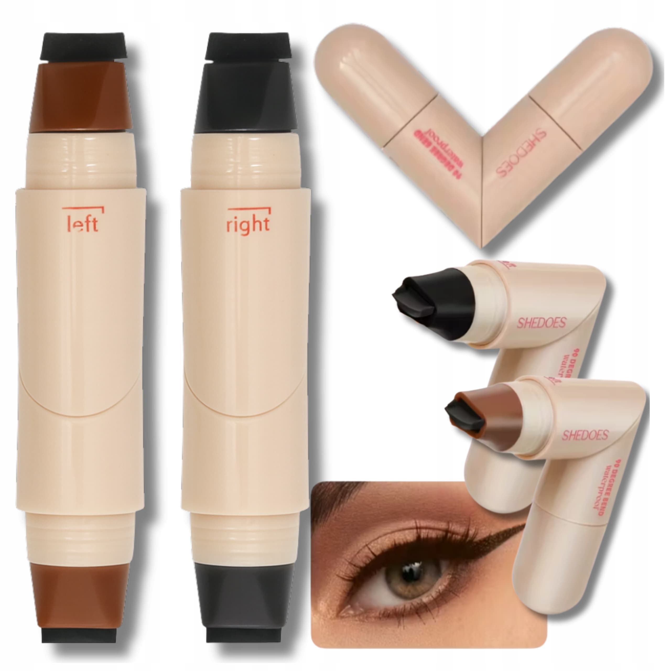 Zestaw 2xEyeliner Kreska Stempel